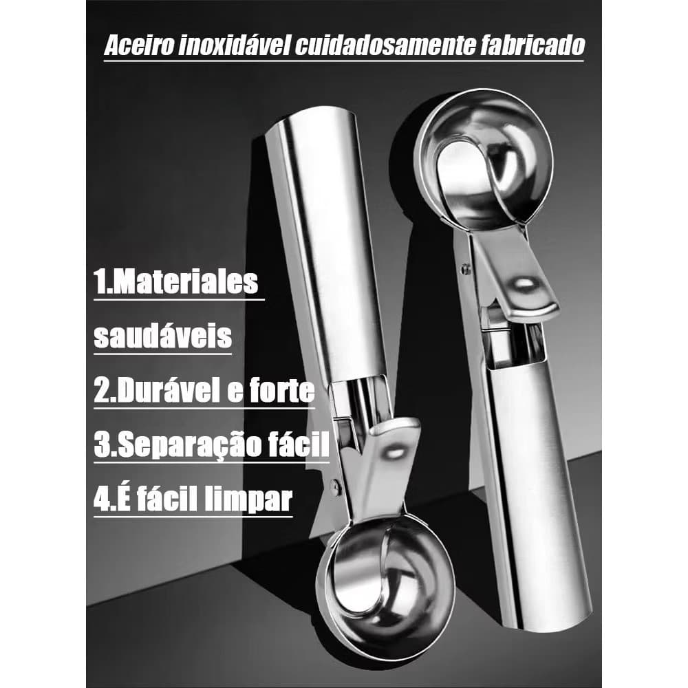 Colher de Sorvete em Aço Inox
