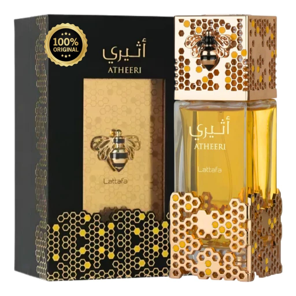 Perfume árabe da abelha Lattafa Atheeri Eau De Parfum 100 Ml Original