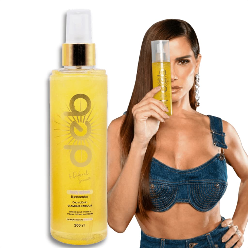 Body Splash Glamour Carioca 200ml Deborah Secco Iluminador Corporal