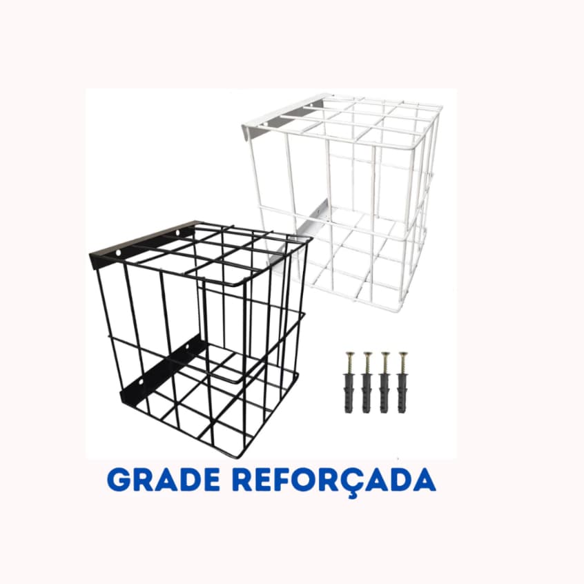 Grade De Proteção Tipo Gaiola Para Câmera De Segurança Cftv Quadrada Reforçada