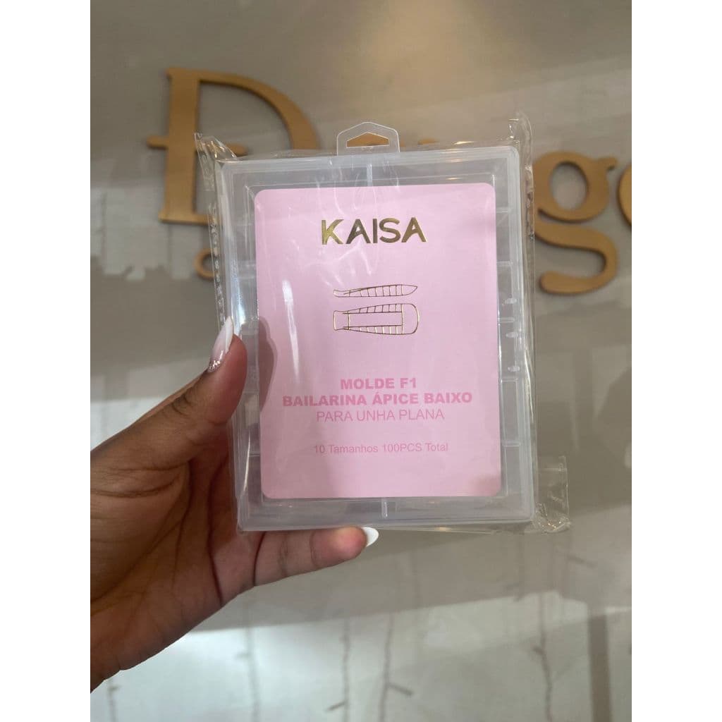 KAISA  MOLDE F1 BAILARINA APICE BAIXO/MOLDE 0MM/BAILARINA/PROFISSIONAL/MOLDE G1/GRINGA/UNHA DE GEL