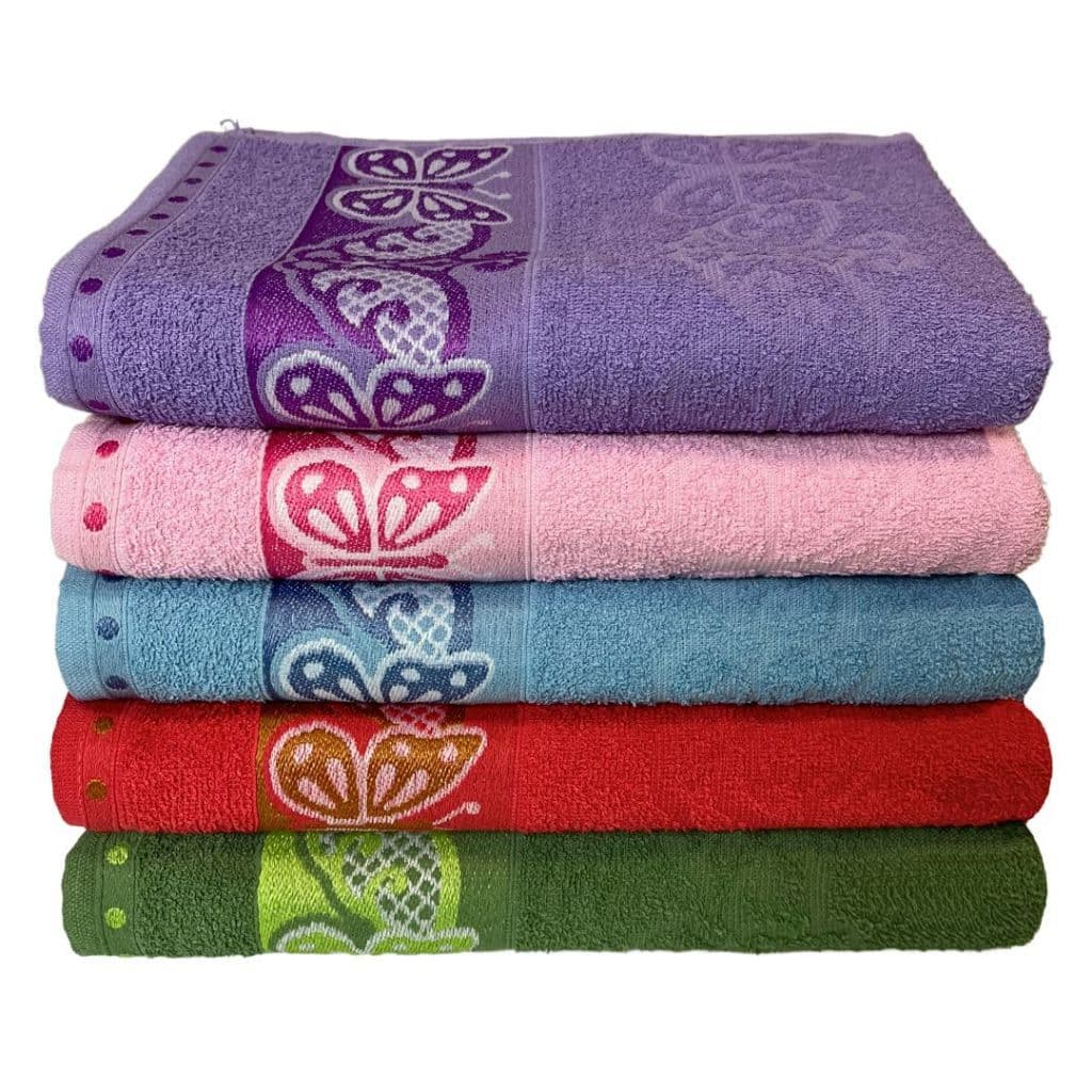 Kit Toalha de Banho 100% Algodão Cores Sortidas 75x140cm | Coleção Eliziane