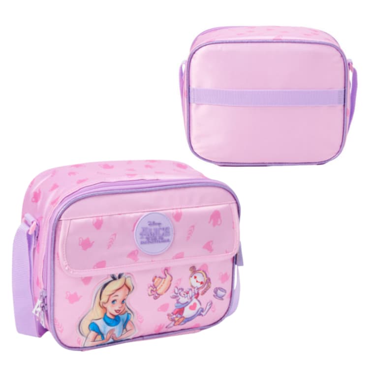 Lancheira Térmica Alice No País Das Maravilhas Rosa ou Azul Clio