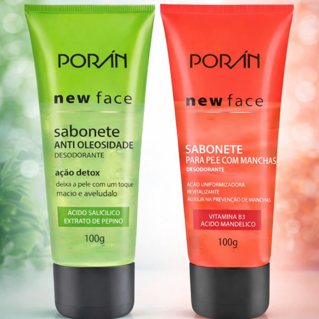 Kit Sabonete Facial Poran New Face