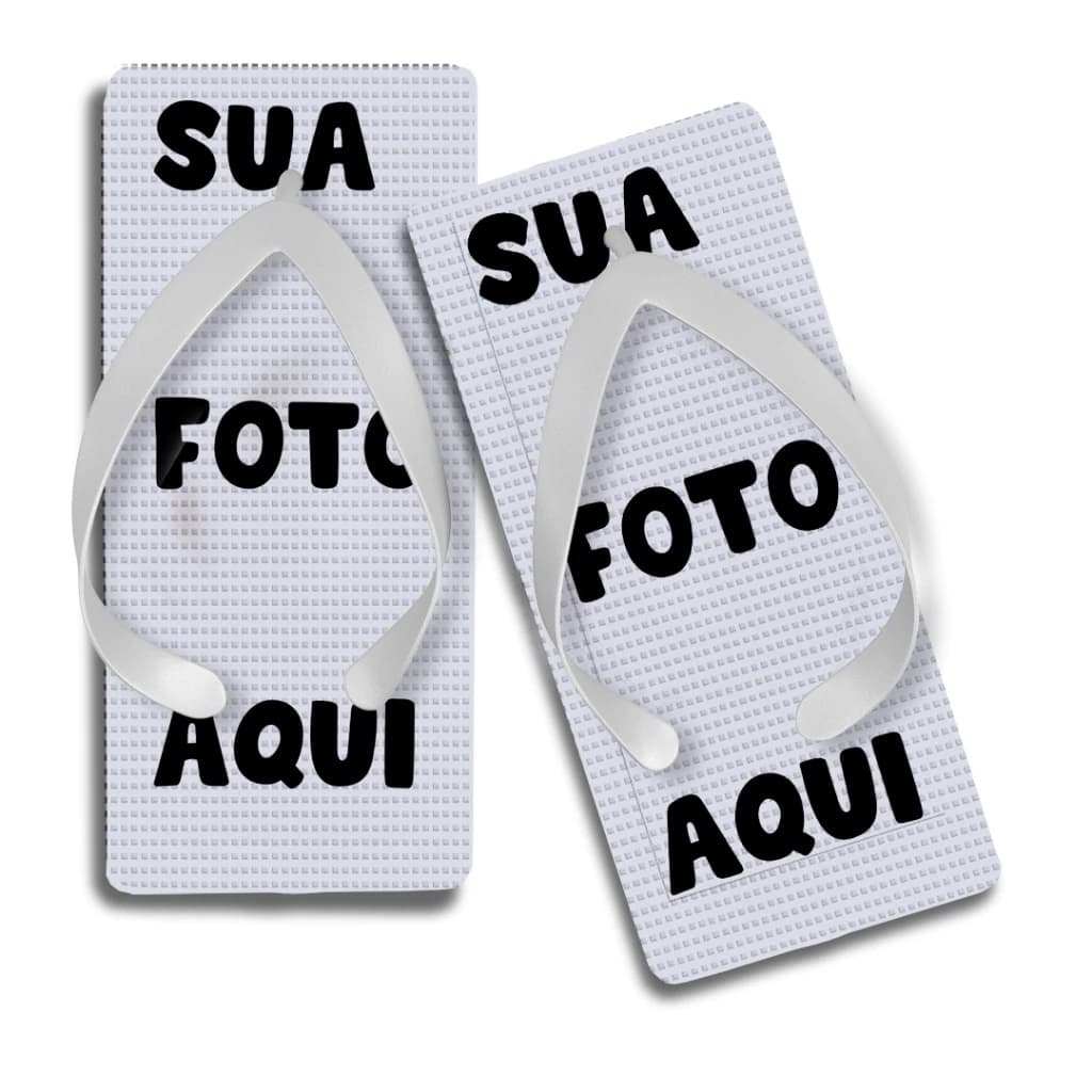 Chinelo Quadrado Personalizado com sua imagem