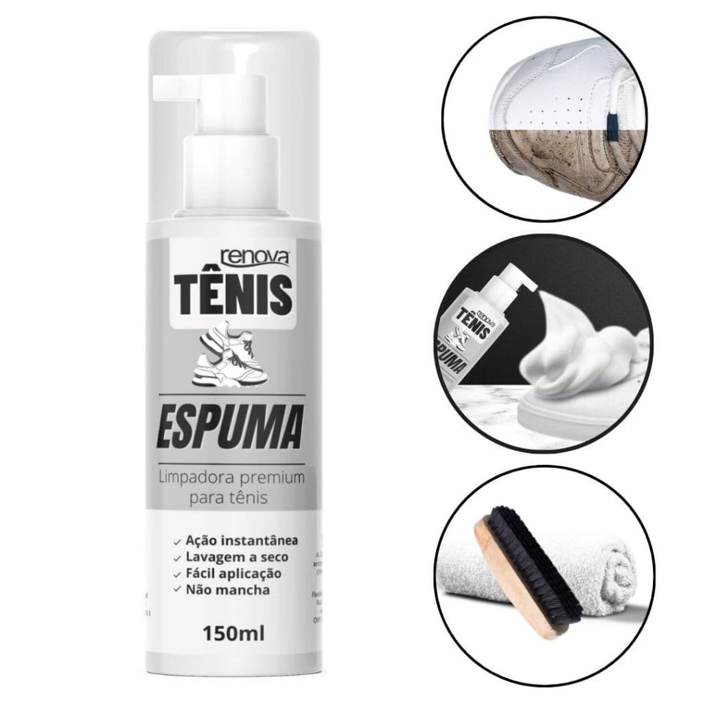 Kit Limpa Tênis Calçados Lavagem a Seco