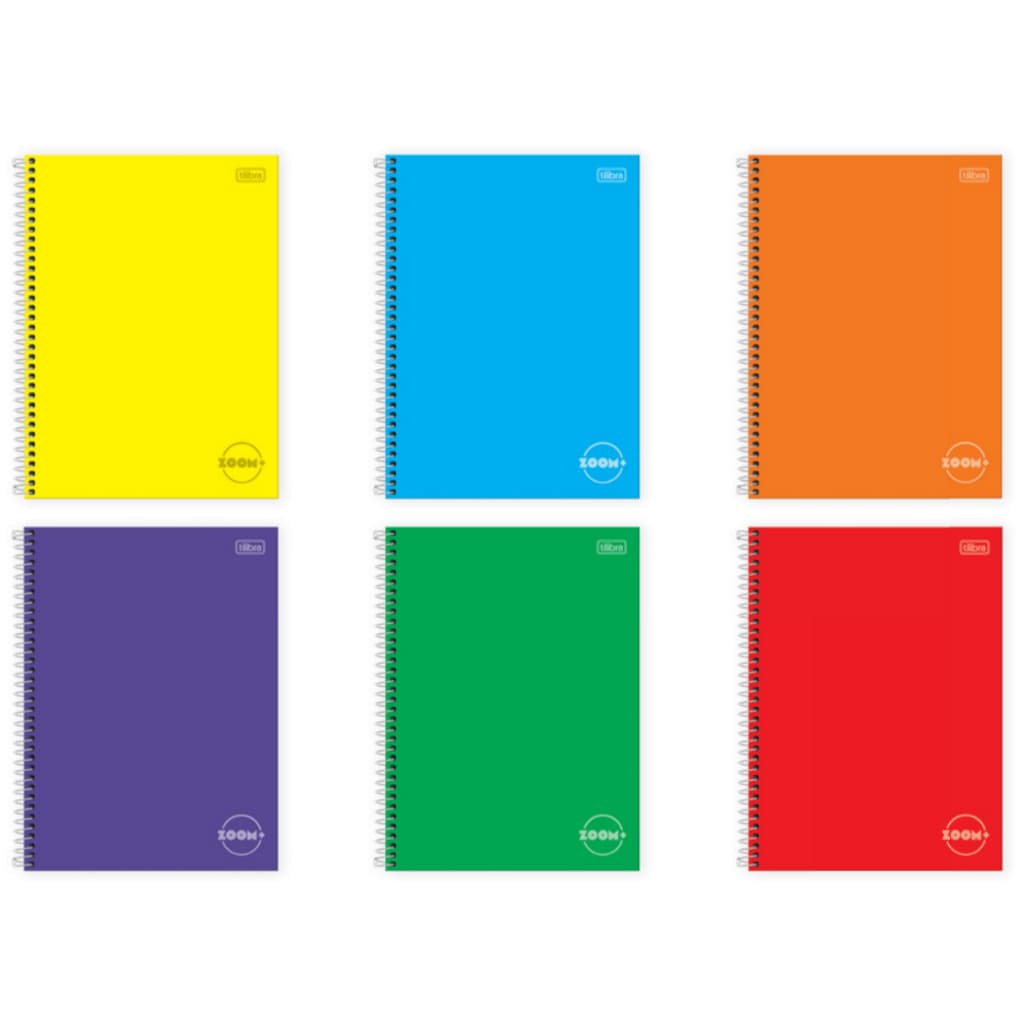 Caderno Espiral Capa Dura Universitário 1 Matéria Zoom + 96 Folhas Tilibra