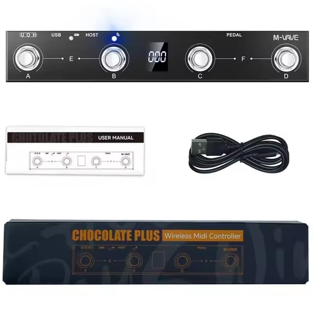 🎛️ Controlador MIDI M-Vave Chocolate Plus – Bluetooth e USB