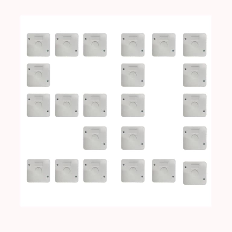 KIT 50 CAIXAS SOBREPOR PLASTICA ORGANIZADORA PARA CFTV CAMERAS
