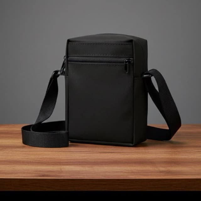 Pochete Bag Masculina Transversal Preta, Shoulder Bag ou Pochete Unissex