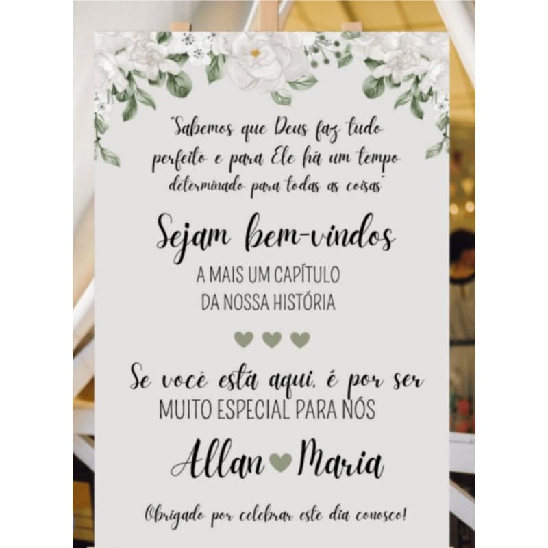 Quadro Placa Decorativa Casamento Noivado Recepção Nome Personalizado