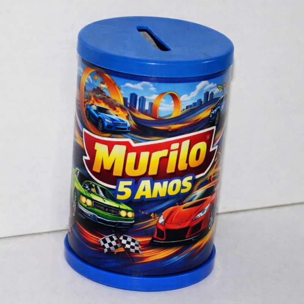 20 Cofrinhos Personalizados Hot Wheels