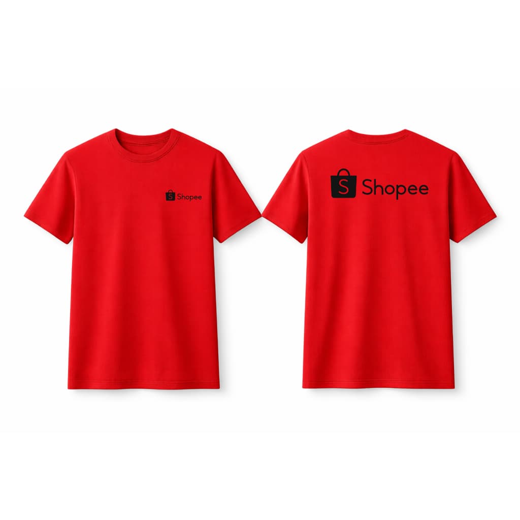 camiseta SHOPEE uniforme profissional para entregadores e parceiros