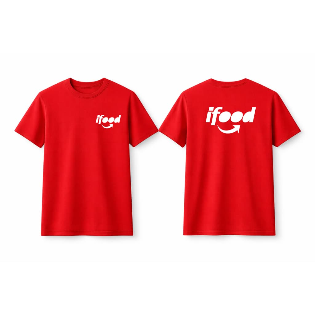 Camiseta IFOOD uniforme profissional para entregadores e parceiros