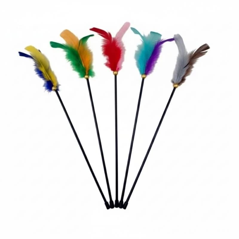 Varinha para Gato De 50cm Com Refil Da Pet Games Varinha Cat Brinquedo Super Resistente Para Gato