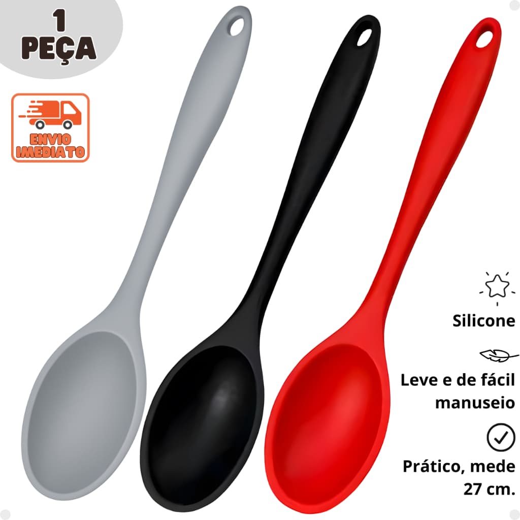 Colher de Silicone para Arroz Grande, entre os melhores utensílios para cozinha