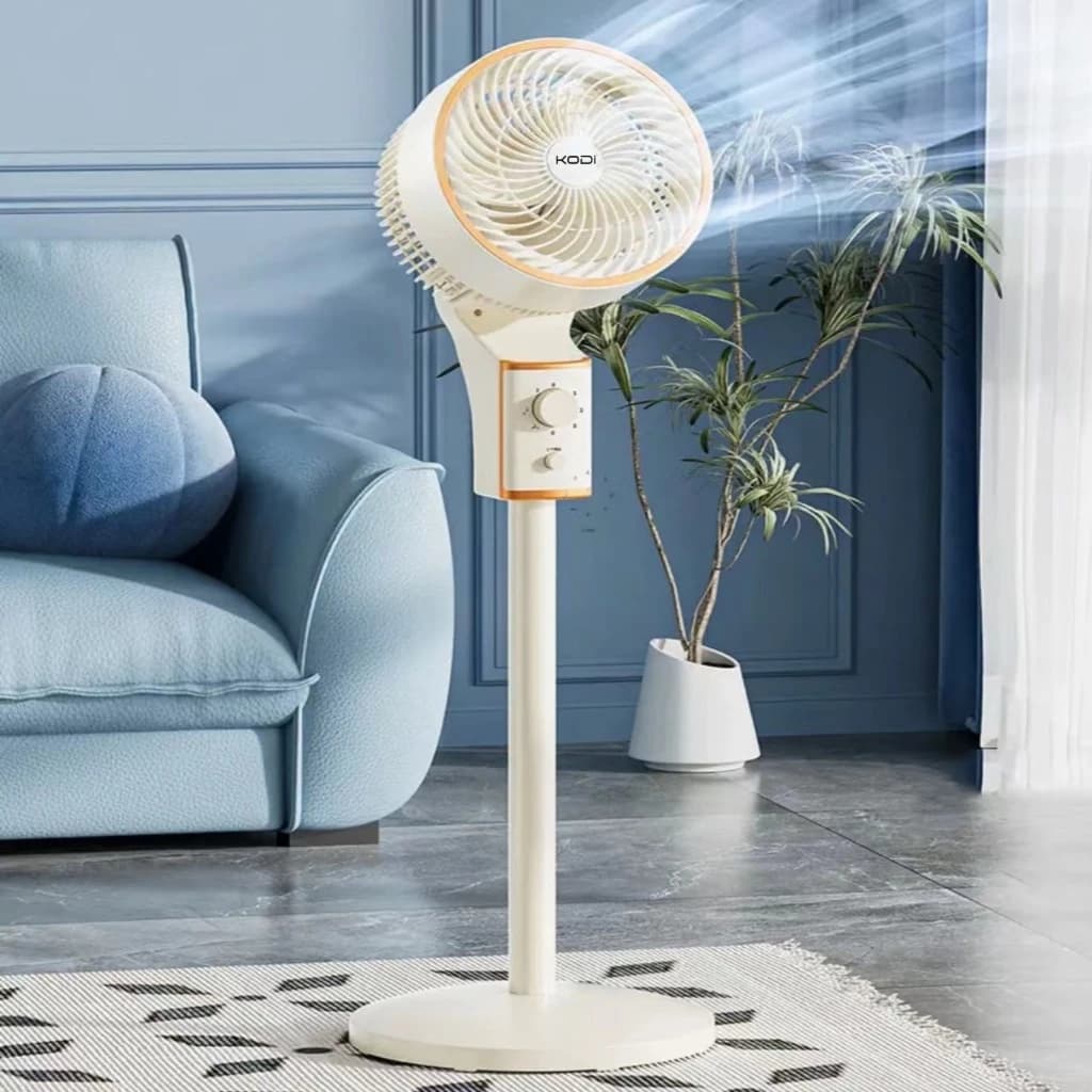 Ventilador Elétrico Silencioso de Chão - Alto Vento Ideal Para Ambientes Internos  P12