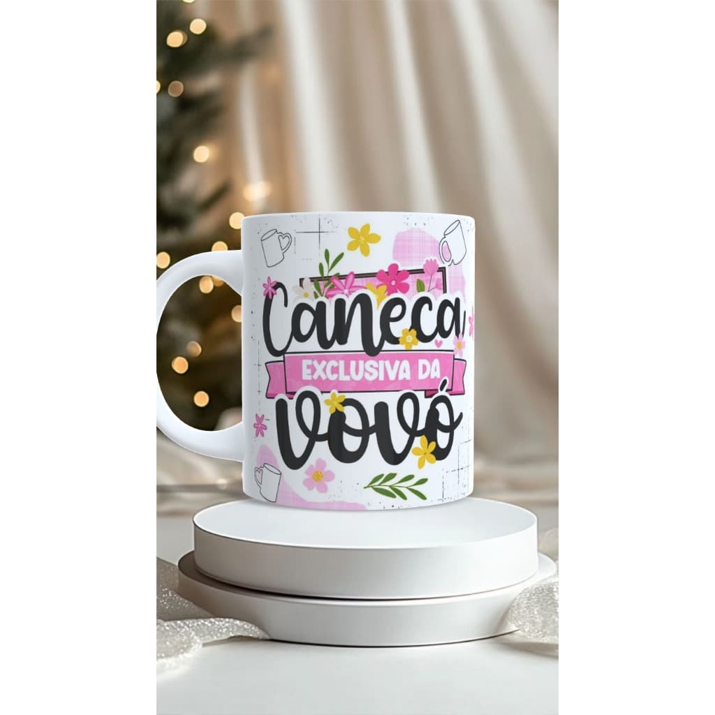 ☕ Caneca Personalizada – “Caneca Exclusiva da Vovó” 💖