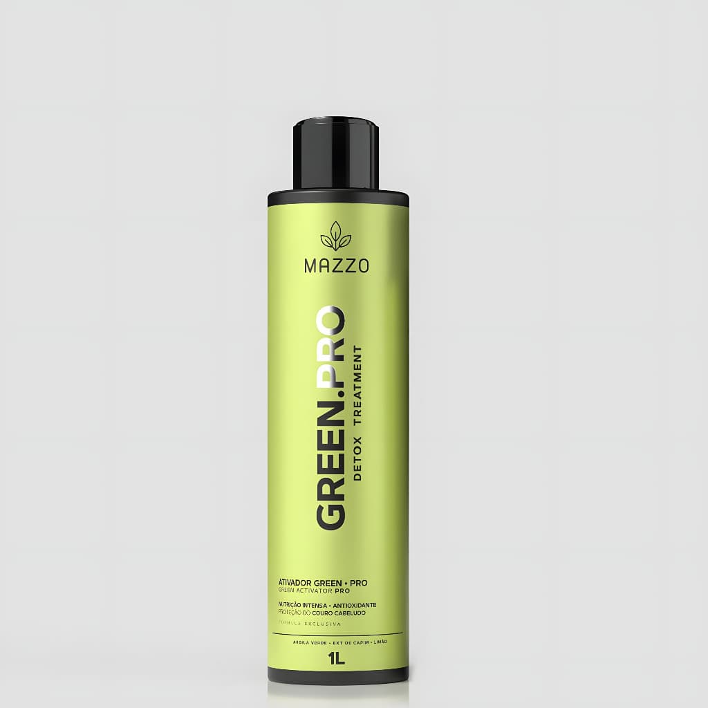 Tratamento Detox Capilar Mazzo Green Pro - Ativador de Cachos 1 Litro  Nutrição Intensa Antioxidante