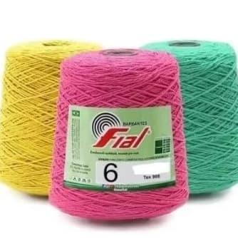 Barbante Fial N- 8 1kl  Cores: Rosa e Branco