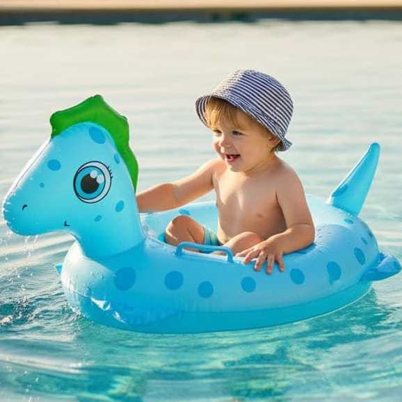 Boia Infantil Inflável  com Pezinho  Piscina Praia Bichinhos Coloridos Segurança  Verão Crianças
