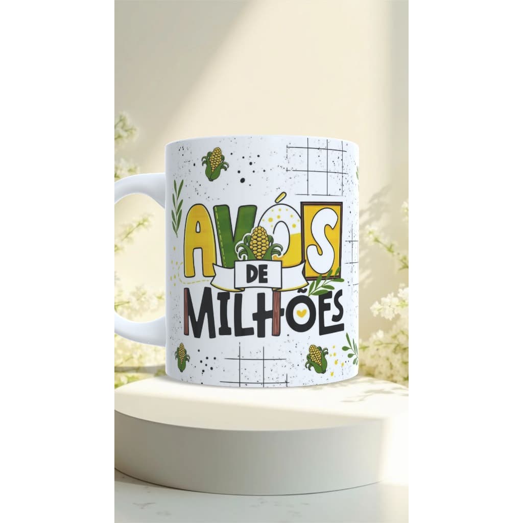 🌽 Caneca Personalizada “Avós de Milhões” 💛