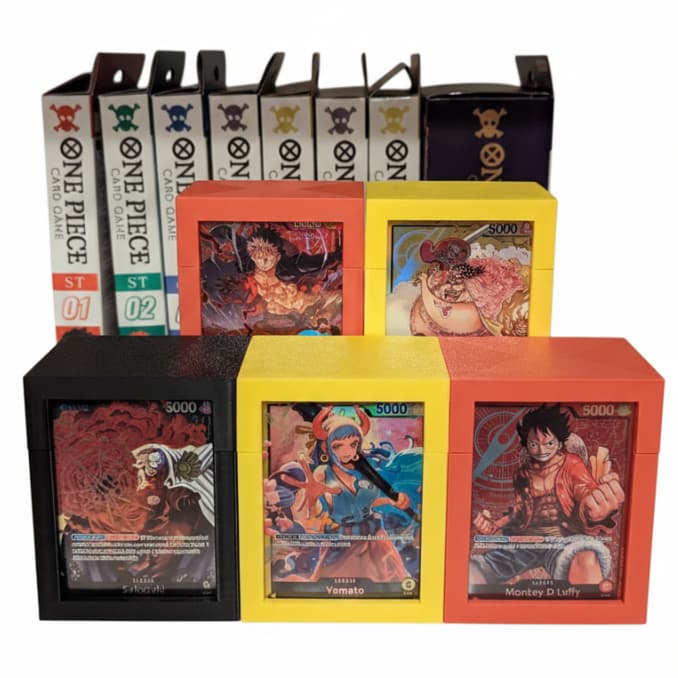 One Piece TCG Deckbox Proteção Ideal para Cartas com Sleeves