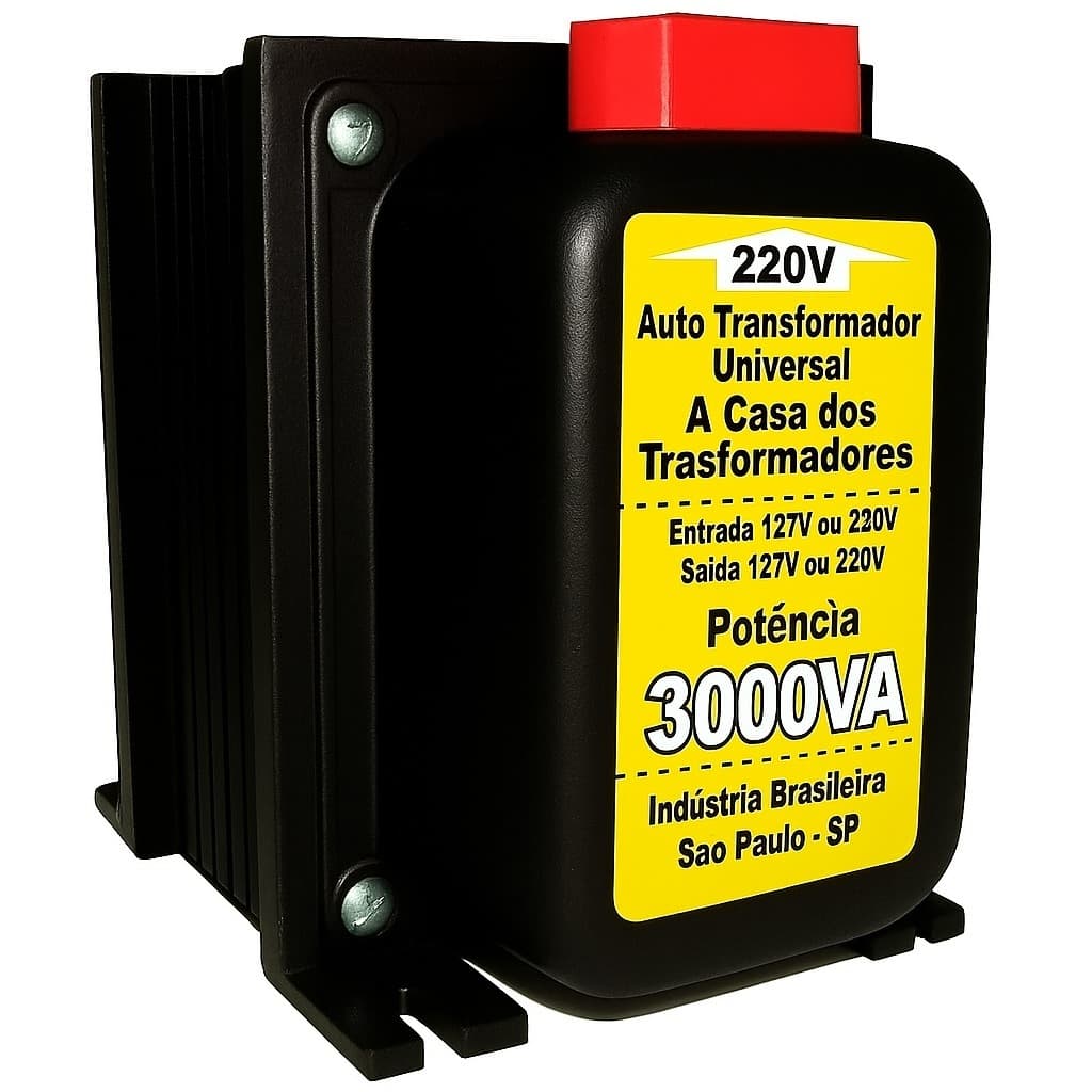 Auto transformador 3000 va - Bivolt 127/220 E 220/127 Casa das Fontes