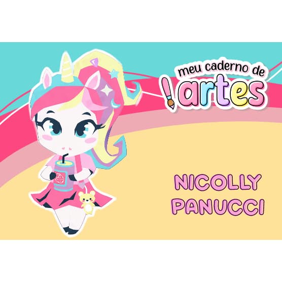 CADERNO DE DESENHO UNICÓRNIO PUKET GRANDE 96 FOLHAS ou 48 FOLHAS