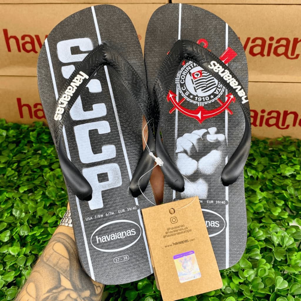 Chinelo Havaianas Top TImes Corinthians Oficial - Conforto e Durabilidade