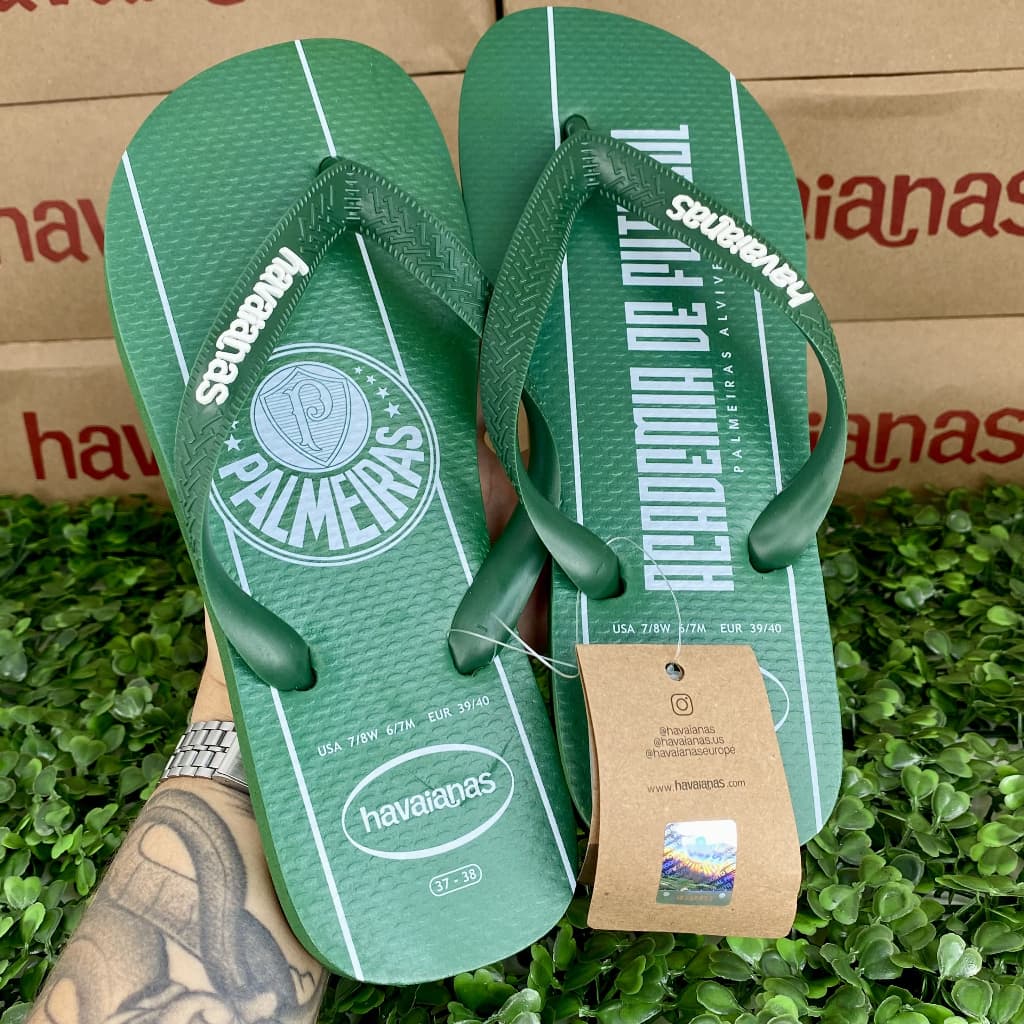 Chinelo Havaianas Top Times Oficial Palmeiras - Confortável e Antiderrapante