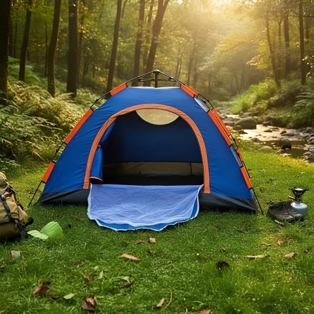 Barraca de Acampamento Automática 3 Pessoas à Prova d’Água com Mosquiteiro