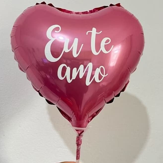 Kit 10 Adesivos "Eu Te Amo" em Vinil – Para Balões e Surpresas Românticas