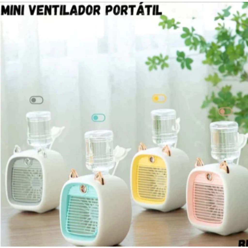 Mini ventilador portátil para desktop, casa, escritório, mesa recarregável 1200mAh-002