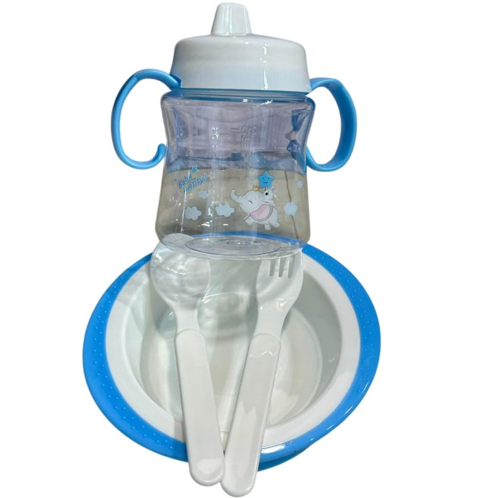 Kit Refeição Papinha Infantil Criança Prato Bebê Colorido