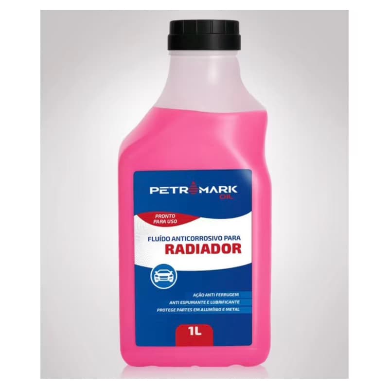 Kit com 3 Fluidos  Anticorrosivo para Radiador Petromark Aditivo para radiador 1L cada