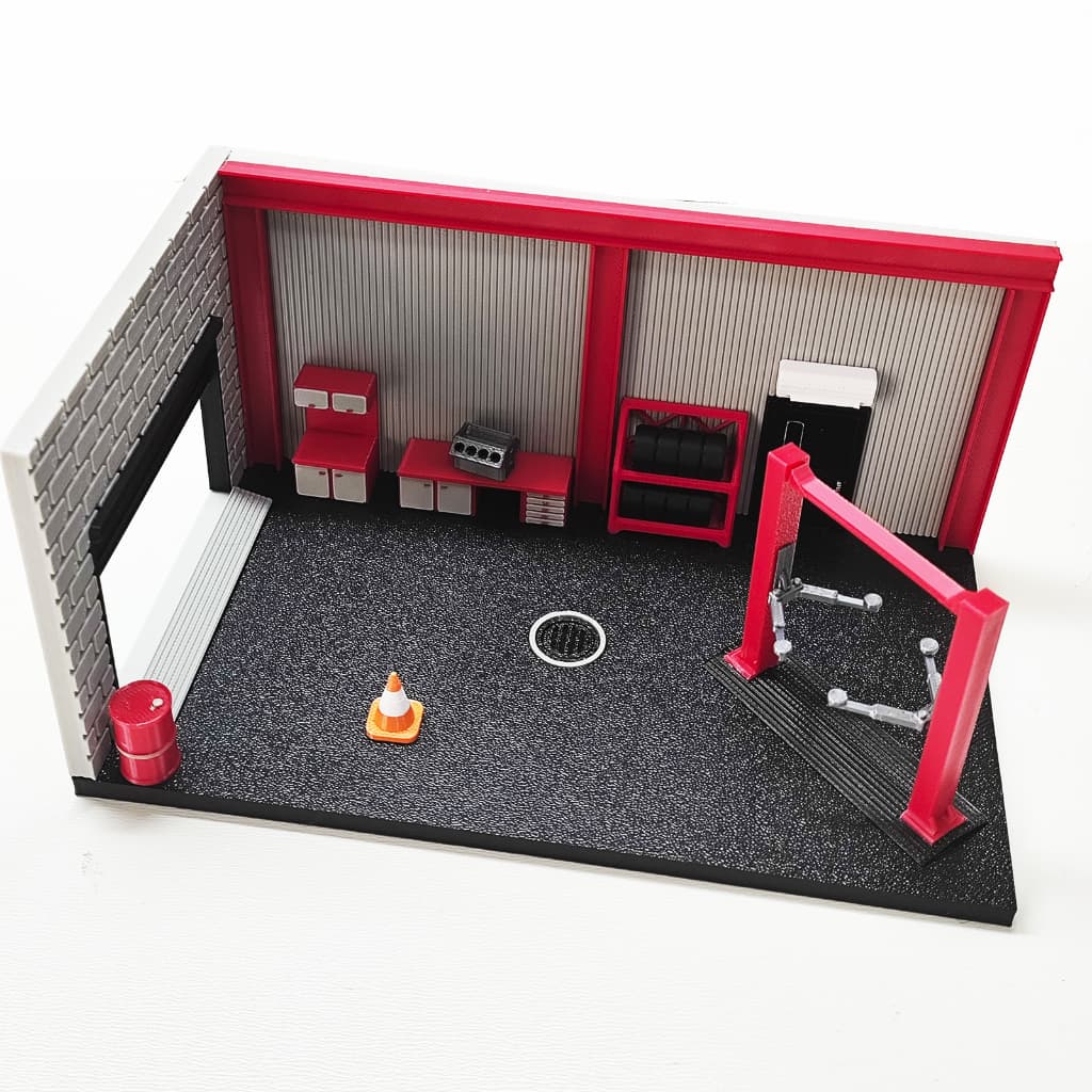 Diorama Mini Oficina para Escala 1:64