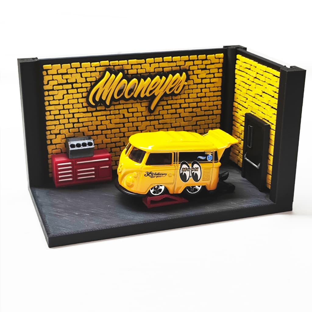 Diorama Tematico para 1 miniatura Mooneyes