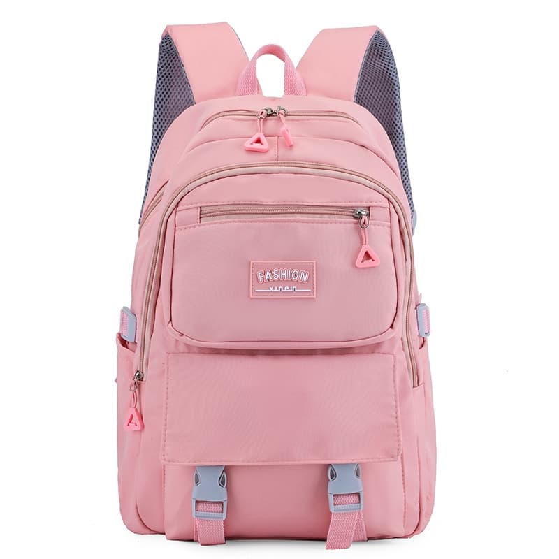 Mochila Volta as Aulas Alça Confortável Vários Bolsos Tecido Impermeável