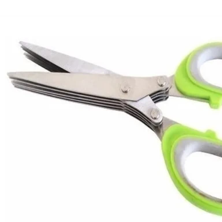 Tesoura Para Verduras Vegetais , legumes  Multi Cortes Lamina Inox ke home