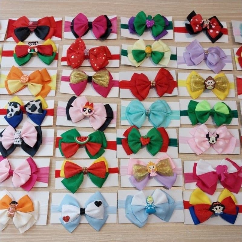 Laços para Bebe/Faixa para Cabelo Infantil