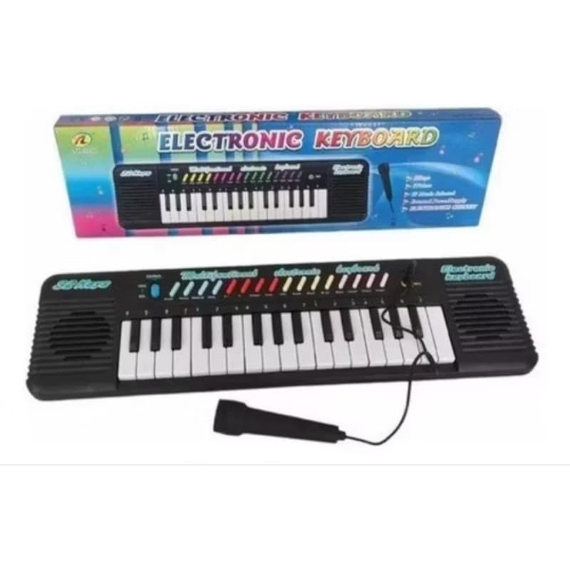 Teclado Infantil 32 Teclas Com Microfone Instrumento Musical KEYBOARD