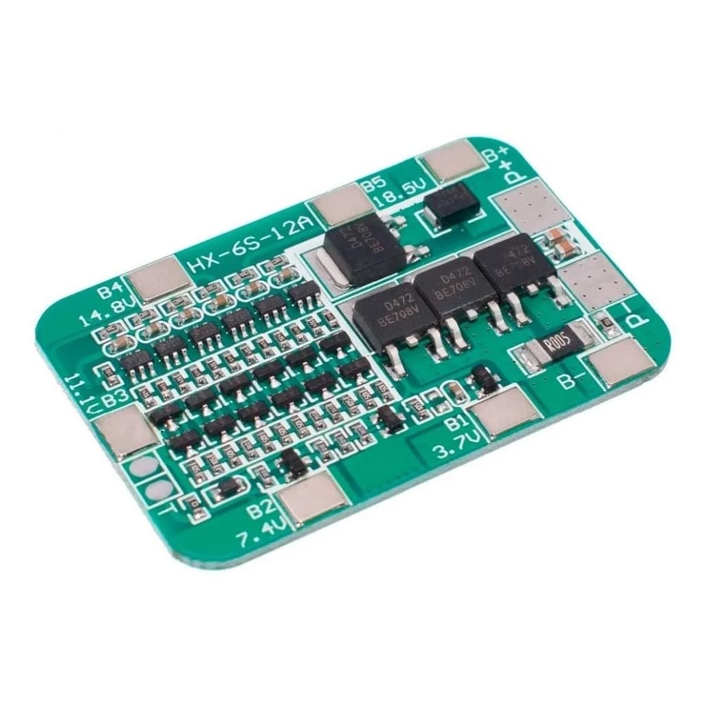 Placa de Proteção BMS 6s 15a de bateria de lítio 18650 para li-ion de lítio