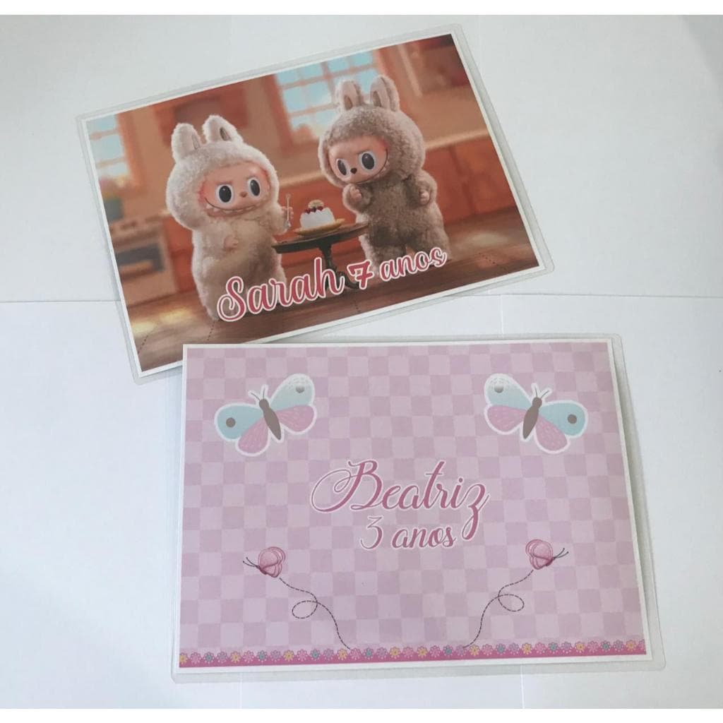 Jogo Americano Personalizado de Papel Plastificado