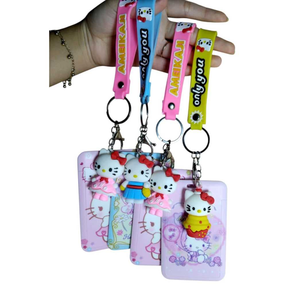 Porta cartão hello kitty/ Porta crachá hello kitty / Porta foto card hello kitty /papelaria fofa