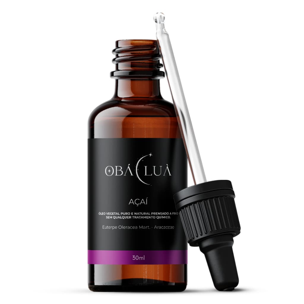 Óleo Vegetal de Açaí OBÁ LUÀ 100% Puro – Uso Capilar e Corporal