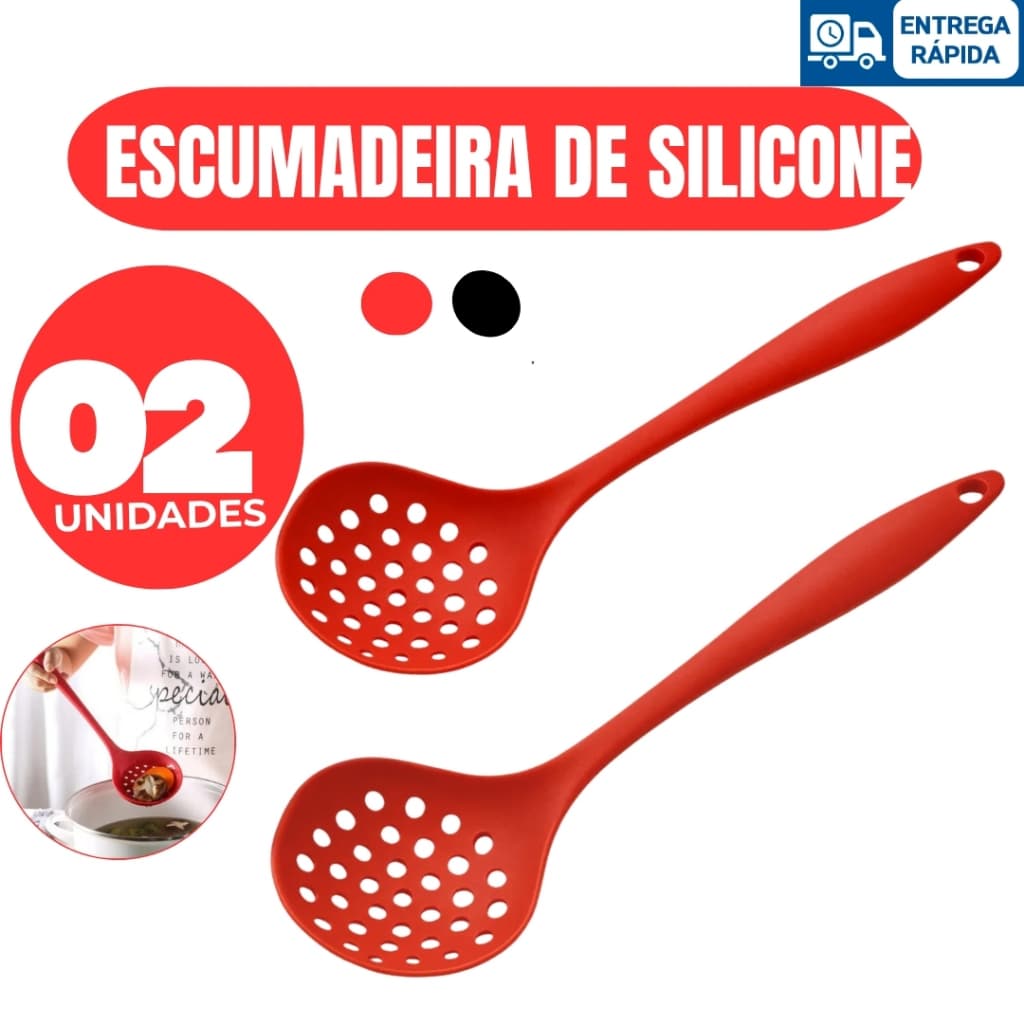 Kit Escumadeira de Silicone Premium