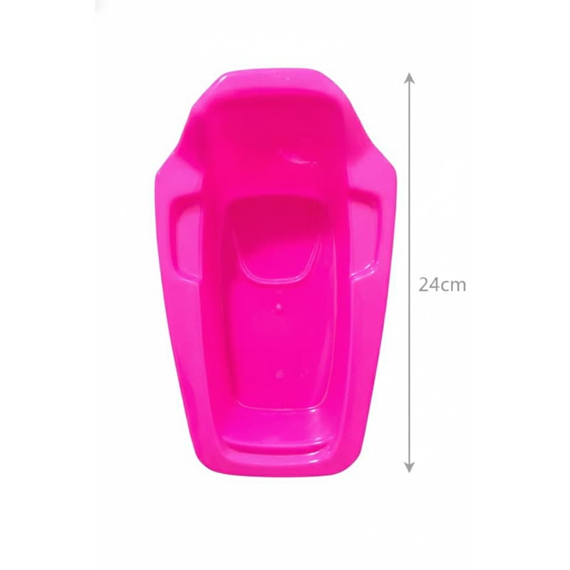 Banheira para Boneca Infantil Rosa 24cm Brinquedo Hora do Banho