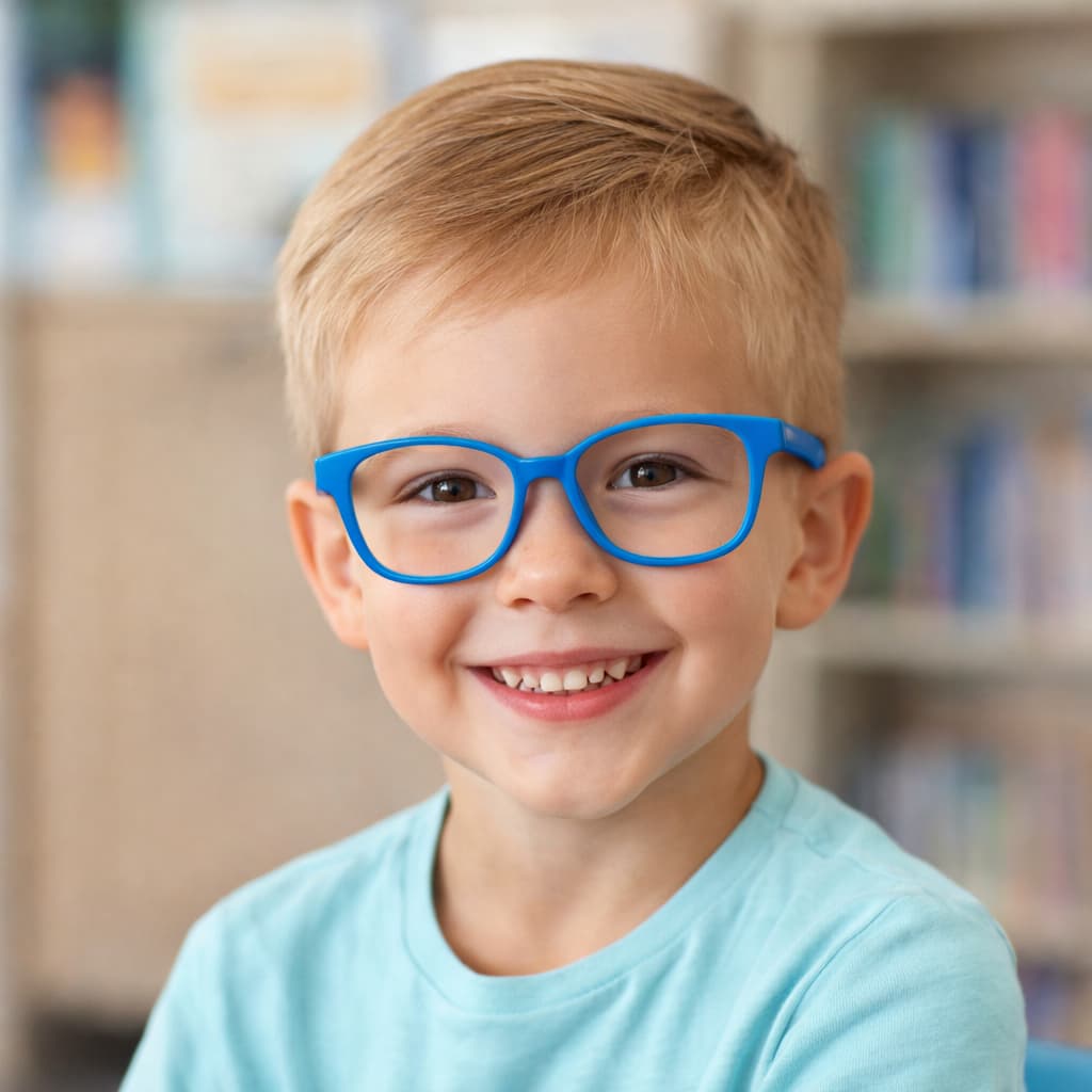 Armação de Óculos Infantil de Grau Acetato Colorido Unissex Escola + Brinde Óculos de Sol Feminino