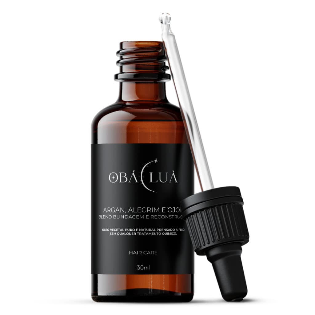 Blend Blindagem Capilar OBÁ LUÀ Argan, Alecrim e Ojon - Óleos Vegetais Puros - Uso Capilar